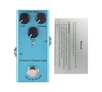Horett Pedale effetti distorsione crunch chitarra elettrica con controllo guadagno/volume/tone, interfaccia di ingresso/uscita da 6.35 mm e alimentazione DC 9V, effetto con True Bypass