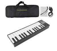 Horett Piano Elettronico Pieghevole a 61 Tasti Portatile con Borsa, Display LED, 16 Suoni, 100 Ritmi, 25 Brani Dimostrativi, Funzione di Insegnamento per Principianti [Per Casa,