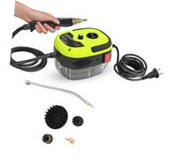 Horett POTENTE Idropulitrice a Vapore Portatile da 1500W ad Alta Temperatura per Pulire efficacemente e Auto a Vapore - Ideale per Casa e Viaggi (Spina europea)