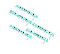 Horett Potenziometro a Scorrimento B10K a Doppio Canale, Lunghezza 75 Mm | Set da 5 Pezzi, Resistente Al Calore e all'umidità, Fader del Mixer, Regolazione del Volume, Controlli Immagine, Basso