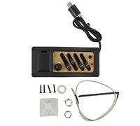 Horett Preamplificatore per chitarra con pickup piezo a 4 bande EQ in color grano legno 7545R