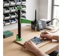 Horett Pressa per Inserti Termici Guida Lineare Regolabile da 140 Mm | Lega di Alluminio, Acrilico, Produzione di Piccoli Lotti, Parti Ad Altezza Variabile, compatibilità con Presse per Inserti