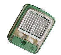 Horett Raffreddatore D'aria Portatile Mini Condizionatore Ricaricabile Ventilatore USB Raffreddato Ad Acqua Raffreddatore D'aria Personale 3 Ingranaggi Pala del Ventilatore a Spirale 3D (Verde)