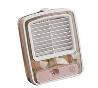 Horett Raffreddatore D'aria Portatile Mini Condizionatore Ricaricabile Ventilatore USB Raffreddato Ad Acqua Raffreddatore D'aria Personale 3 Ingranaggi Pala del Ventilatore a Spirale 3D (Bianco)