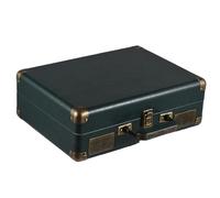 Horett Registra il giradischi vintage BT Phonograph USB 33/45/78 giri/min Supporto per dischi in vinile da 7/10/12 pollici Giradischi portatile con altoparlanti Ingresso d (Verde)