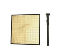 Horett RIFLETTORE LUMINOSO FLESSIBILE A FORMA DI 9.4 X 9.4 Pollici, REGOLABILE PER RIFLESSI LUMINOSI MULTI-SUPERFICI, FLUSSI OTTICI MULTI-MIRROR (Oro)