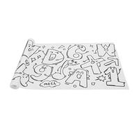 Horett Rotolo di Carta da Colorare, Tema Lettere Numeriche da 3,3 Iarde X