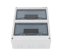 Horett Scatola Interruttore Automatico 24 Vie IP65 Coperchio Trasparente | Alloggiamento in ABS, Resistente Alla Polvere, Uso Commerciale Industriale Domestico, Compatibile con Binario di Guida,