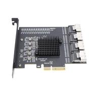 Horett Scheda adattatore PCIe a 4 porte SFF 8087 controller PCIe SFF 8087 adattatore 3.0 x4 espande fino a 16 porte 3.0 hot swap NCQ AHCI with 4 Mini SAS for 10 11 2003 e