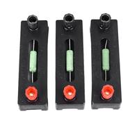 Horett Set di Bobine Resistive Fisse 3 Pezzi 5Ω 10Ω 15Ω Precisione ±1%. | Materiale ABS, Uso in Laboratorio Scolastico, Circuiti Paralleli in Serie, Legge di Ohm, Kit per Esperimenti di Fisica,
