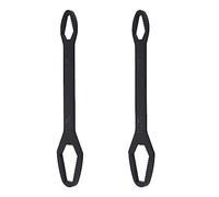 Horett Set di Chiavi, Autoserrante in Acciaio Legato da 8-22 Mm, 2 Pezzi | Acciaio Legato, Doppia estremità, Gamma 8-22 Mm, Impugnatura Autoserrante, Riparazione Auto, Lavorazione del Legno, Uso