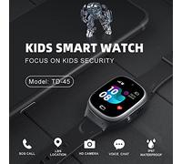 Horett Smart Watch per Bambini Smartwatch per Bambini 2G GPS Tracker Posizionamento in Tempo Reale Touch Screen da 1,3 Pollici Chiamata SOS Chat Vocale Fotocamera IP67 Impermeabile con (Rosa)