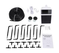 Horett SOLARE AUTOMATICO GOCCE DI IRRIGAZIONE KIT, SMART TIMER DI ANNACQUAMENTO PER 10 VASI PIANTE, PIANTE IDROPONICHE PER GIARDINO BALCONE SERRA PIANTA FINESTRA, USO INTERNO ED
