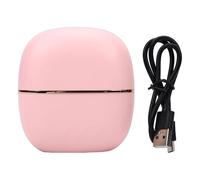 Horett Spazzola lisciante portatile pettine lisciante portatile spazzola stirante mini 2 in 1 3 temperature riscaldamento PTC 30 s USB C 2000 mAh per tutti i di capelli (Rosa)