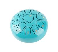 Horett Tamburo per Lingua in Acciaio Tamburo per Percussioni Handpan Percussioni 6 Pollici 11 Note Lega di Acciaio Al Titanio Accordatura Precisa Facile da Imparare con (Lago blu)