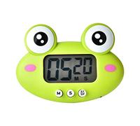 Horett Timer da magnetico cronometro timer digitale animale display grande allarme forte supporto estraibile facile da usare con magnete posteriore per bambini studio yoga (Tipo 5 (rana verde))