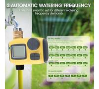 Horett Timer Irrigazione, Ritardo Pioggia, Doppia Programmazione, | Programmatore di Irrigazione, Custodia in ABS, Filettatura BSP3/4, Irrigazione del Prato, Irrigazione Manuale, 2 Celle Aa