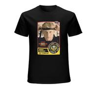 HOREUDAR Co&Bra K&Ai Joh&NNY Law&Ren&Ce Portrait Card T-Shirt Top Men's Man Black 3XL