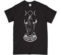 HOREUDAR Hekate Witchcraft Witch Triple Goddess Mens T-Shirt Unisex Tee Black S