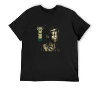 HOREUDAR Living Colour Stain Cover Men's T-Shirt O-Neck Funny Tee Short Sleeve Black 3XL