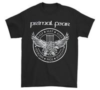 HOREUDAR Men's Primal Fear Eagle T-Shirt T-Shirt O-Neck Funny Tee Short Sleeve Black M