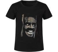 HOREUDAR Mens T-Shirt Shining Jack Nicholson Water Colors Screen Print Black S