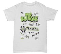 HOREUDAR Mr Bungle Tractor in My Balls Retro TV Film Movie Series Mens 80S 90S T Shirt White XXL