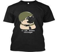 HOREUDAR Pug of War 34 Cotton Short Sleeve T Shirt for Men Black L