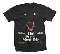 HOREUDAR Studiocanal The Beast Must Die T-Shirt Graphic Top Printed Shirt Short-Sleeve Tee Mens Black L