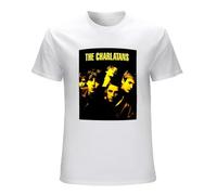 HOREUDAR The Charlatans T-Shirt T Shirt Funny T-Shirts Men White 3XL