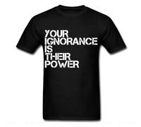 HOREUDAR Your Ignorance Is Their Government Revolution Anarchy Mens T-Shirt Black Unisex Tee Black XL