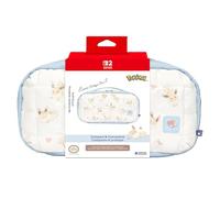 HORI Borsa Imbottita Puff Pouch Eevee Cottage Core per Nintendo Switch 2, Switch e OLED - Licenza Ufficiale Nintendo e The Pokémon Company International