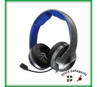 HORI Gaming Headset Pro per PC PlayStation 5 PS4 - Blu cablato con licenza Sony