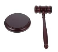 HORIALENCE 1 set Martelletto per Giudice Completo con Base per Ruolo Accessorio per e Tribunali Naturale Suono e Forte per Avvocati e