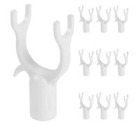 HORIALENCE 10 ganci di prolunga per asta appendiabiti - Ganci in plastica per asta appendiabiti per organizzare l'armadio e stendere i panni in casa.
