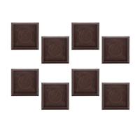 HORIALENCE 10 Pezzi Coppe Girevoli Quadrate in Plastica per Mobili Cuscinetti per Ruote, Fermaruote per Sedie e Divani, Protezioni per Pavimenti, Accessori per Spostamento Riutilizzabile