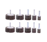 HORIALENCE 10 pezzi Dischi Abrasivi Flap Disc con Manico Ruote Levigatrici per Smerigliatrice per Levigatura Lucidatura Rimozione Ruggine e Vernice su Metalli