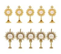HORIALENCE 10 spille da bavero per la Comunione: spille religiose a forma di calice color oro - gioielli cattolici cristiani - bomboniere per la Santa Comunione - bomboniere religiose cattoliche