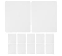 HORIALENCE 12 pezzi Tappetino per mouse fai da te per trasferimento termico - Tappetino da scrivania in gomma bianco per sublimazione per giocatori, studenti e computer - per mouse bianco da ufficio