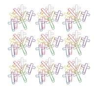 HORIALENCE 120 graffette colorate a forma di croce - graffette colorate a forma di Bibbia - per studio, segnalibro per articoli di diario cristiano e uso quotidiano