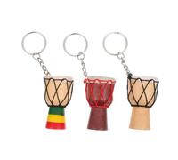HORIALENCE 1Set Collane e Portachiavi Djembe Accessori e Souvenir Decorativo con Design Creativo e Pratico