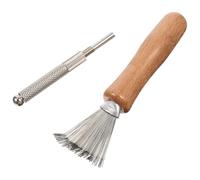 HORIALENCE 1set Strumenti per Raddrizzare Aghi Kenzan in Inossidabile Pulitore e Rettificatore per Composizioni Floreali Manico Antiscivolo Ergonomico per Fiori Ikebana e Arrangiamenti