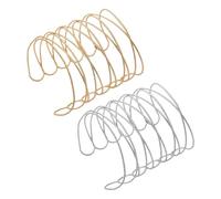 HORIALENCE 2 pezzi Bracciale Polsino Metallo con Design Aperto Resistente Fascia Braccio per Speciale e