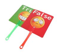 HORIALENCE 2 Pezzi Di Carta Per L'Istruzione Precoce Palette Per Il Voto Portatili Palette Per L'Asta Silenziosa Forniture Per La Scuola Palette Per Il Voto Portatili