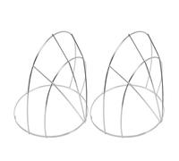 HORIALENCE 2 pezzi di cornice per copricapo cinese antico: supporto per base per corona in metallo - materiale per la creazione di fascia per cosplay cinese Hanfu per copricapo fai da te di ricambio