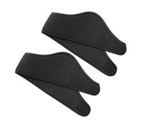 HORIALENCE 2 pezzi Fascia Double-layer Termica per Orecchie Copertura Completa Antivento e Freddo Fascia Sportiva Unisex per Autunno e Inverno Nera