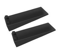HORIALENCE 2 Pezzi Fermaporta in Gomma Nero Antiscivolo per Ufficio e Cameretta, Cuneo Regolabile Versatile per Protezione Porte e Pavimenti Minimalista