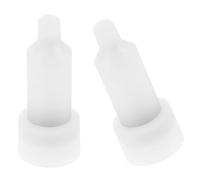 HORIALENCE 2 Pezzi Testa di Ricambio per Dispenser 350ml in Plastico Bianco Resistente per Hotel e Istituzioni Mediche, Parte di Ricambio Durevole e Non Deformabile
