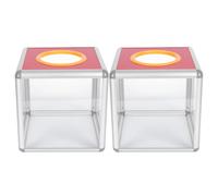 HORIALENCE 2 scatole trasparenti per estrazione a sorte - Scatola per schede elettorali con fessura - Contenitore per biglietti premio - Porta schede di voto - Contenitore per la raccolta di