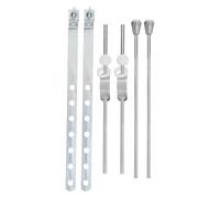 HORIALENCE 2 set di aste di sollevamento per scarico del lavandino: parti di ricambio per asta girevole - leva di sollevamento del tappo di scarico per ristrutturazione e riparazione domestica,